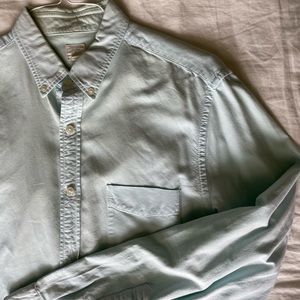 Jcrew button down, light blue, M